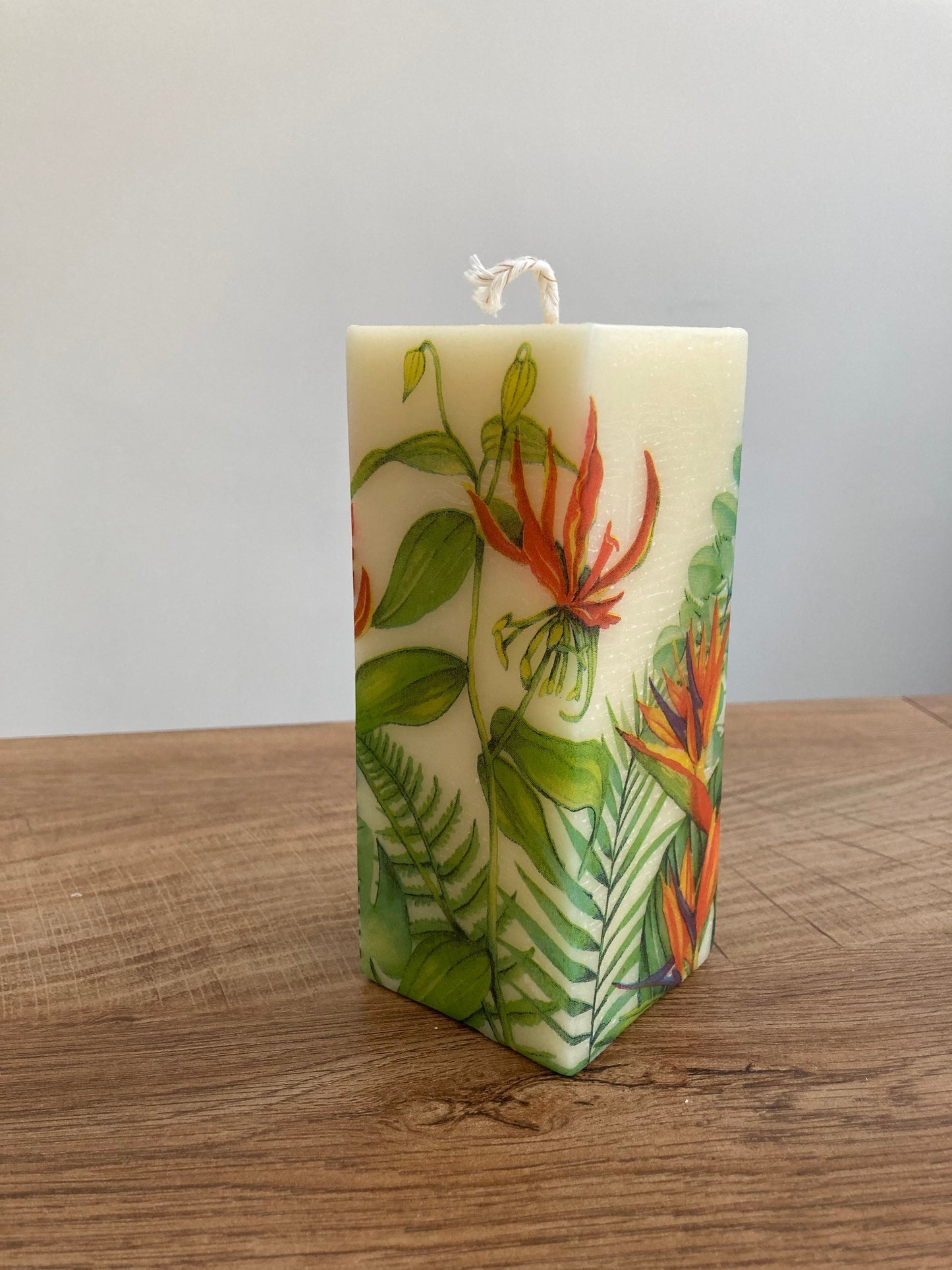 Tropical Floral Candle