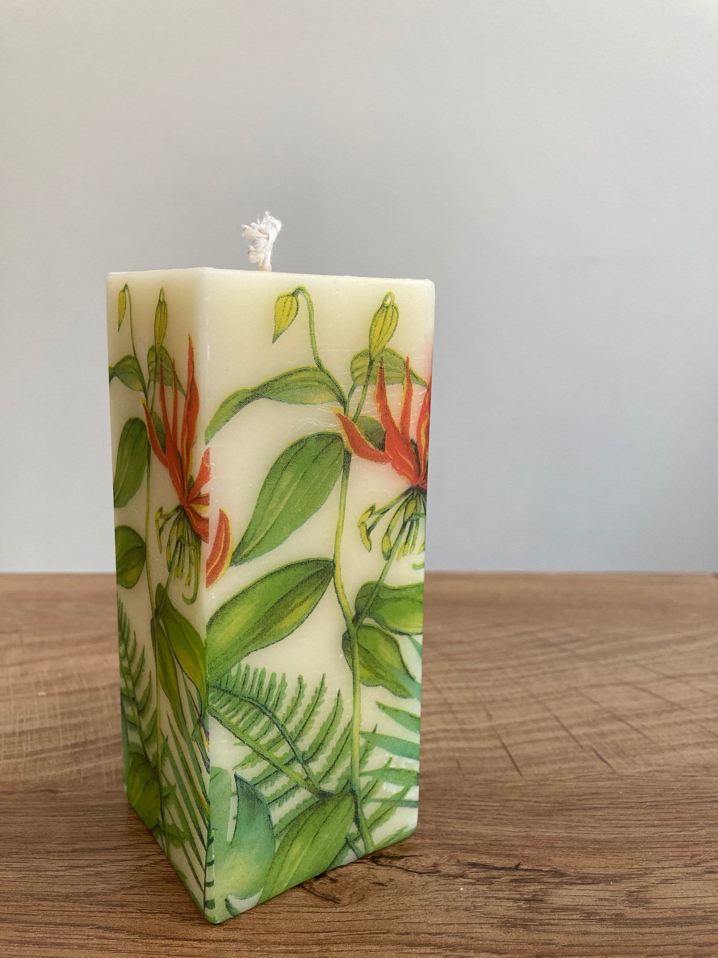 Tropical Floral Candle