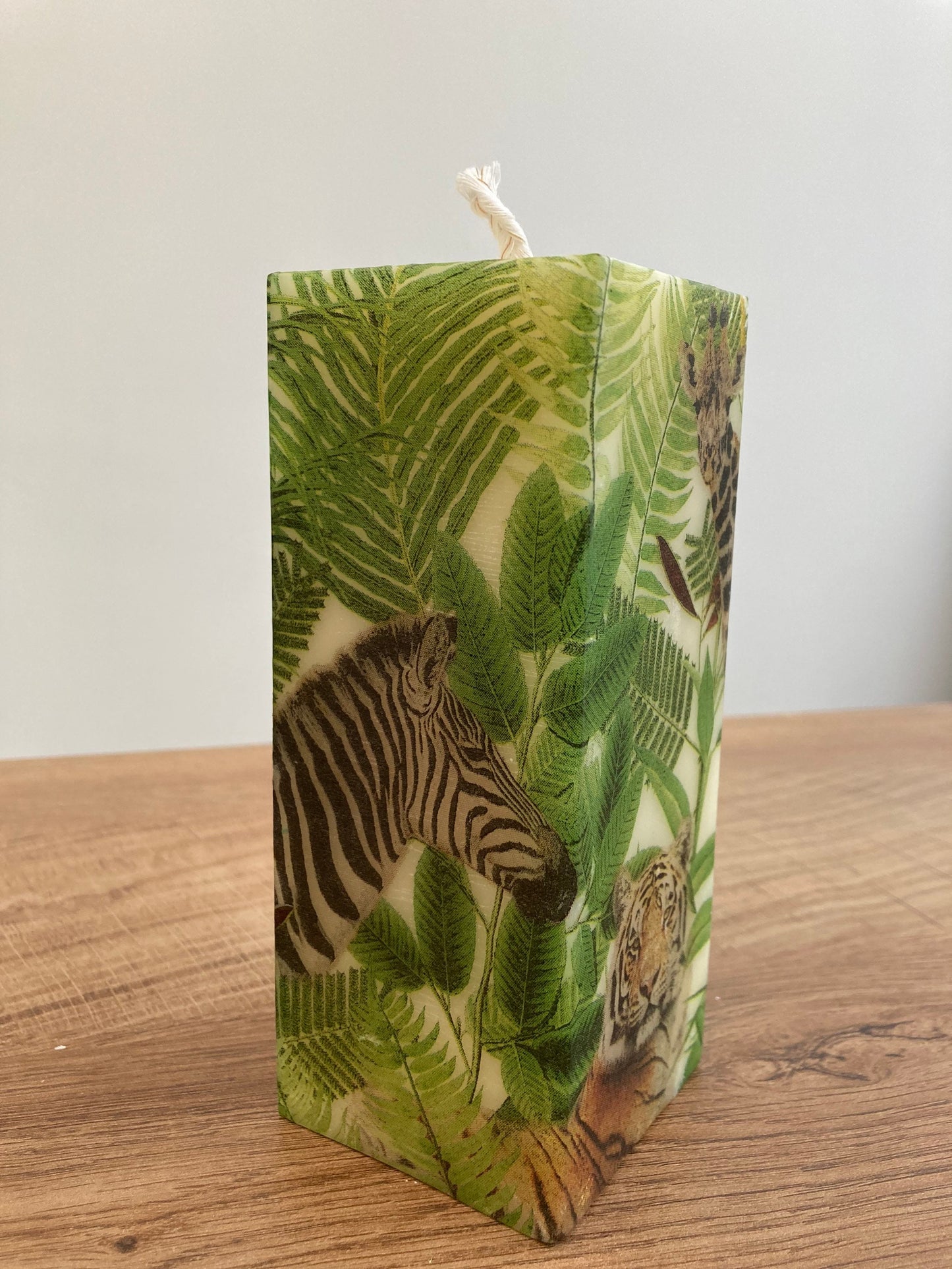 Tiger and Safari Friends Candle