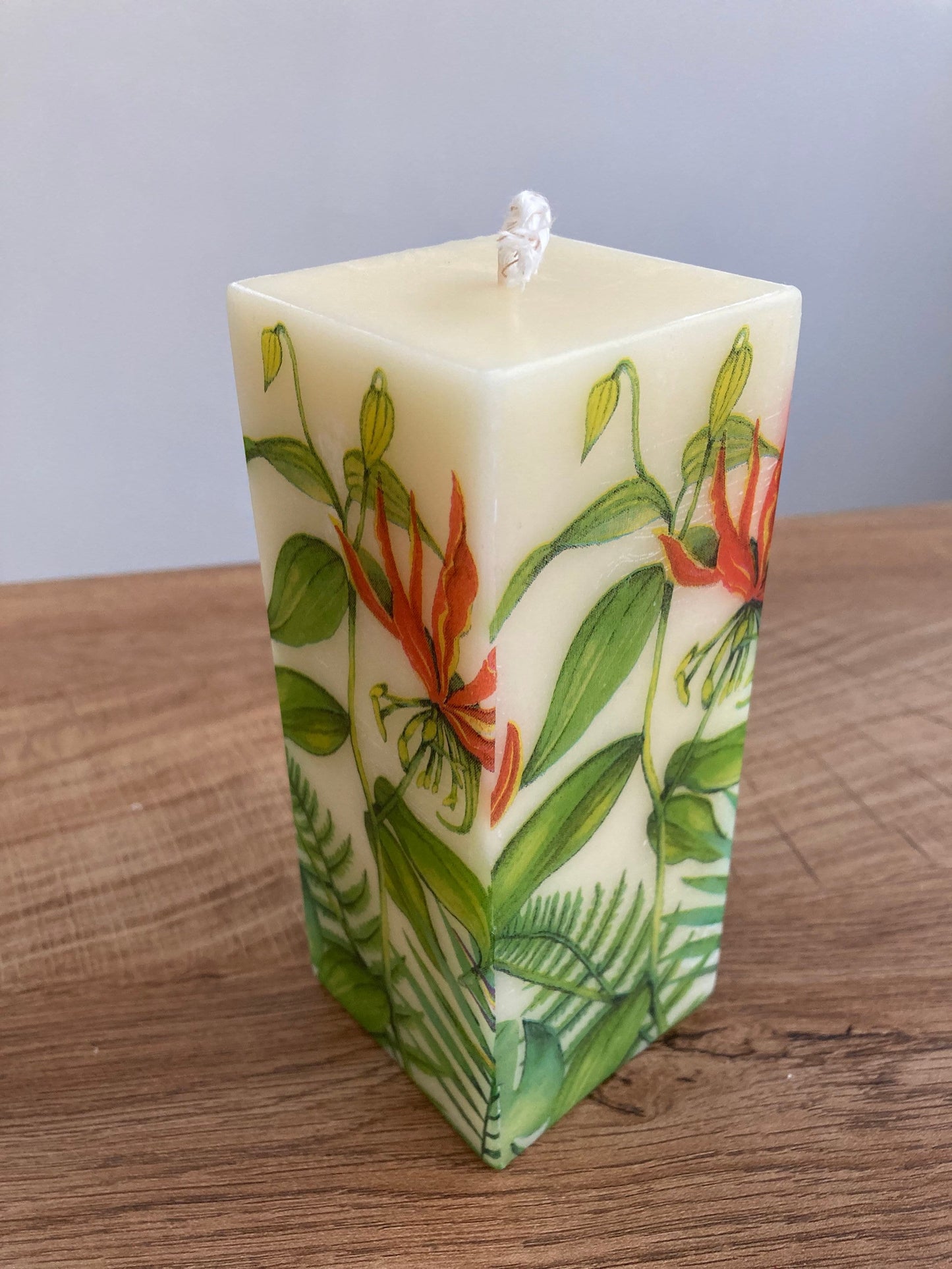Tropical Floral Candle
