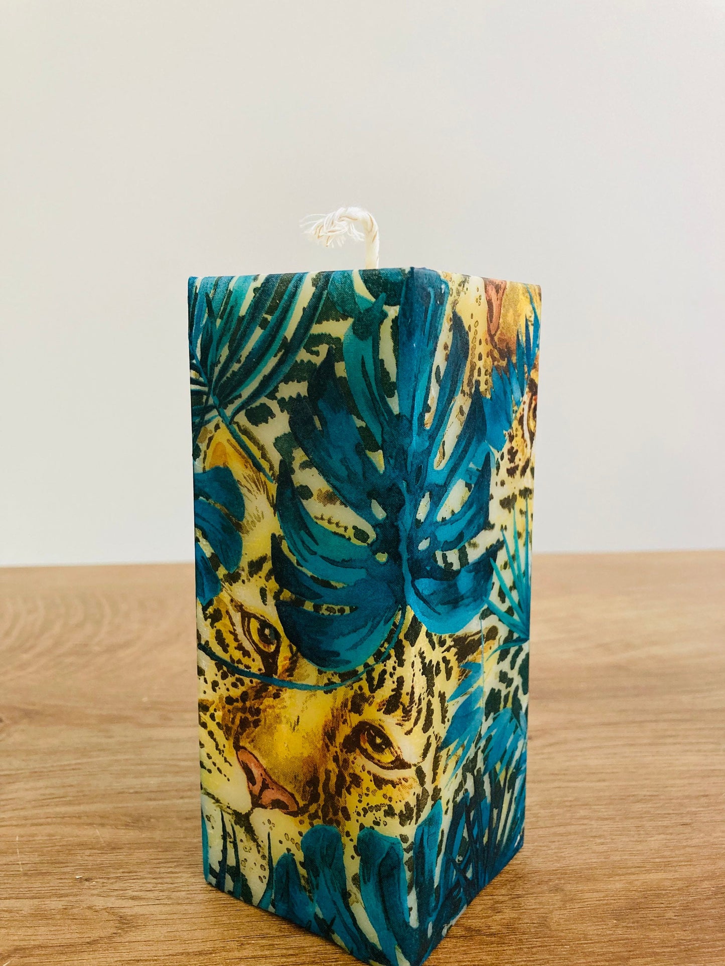 Leopard in Hiding Candle