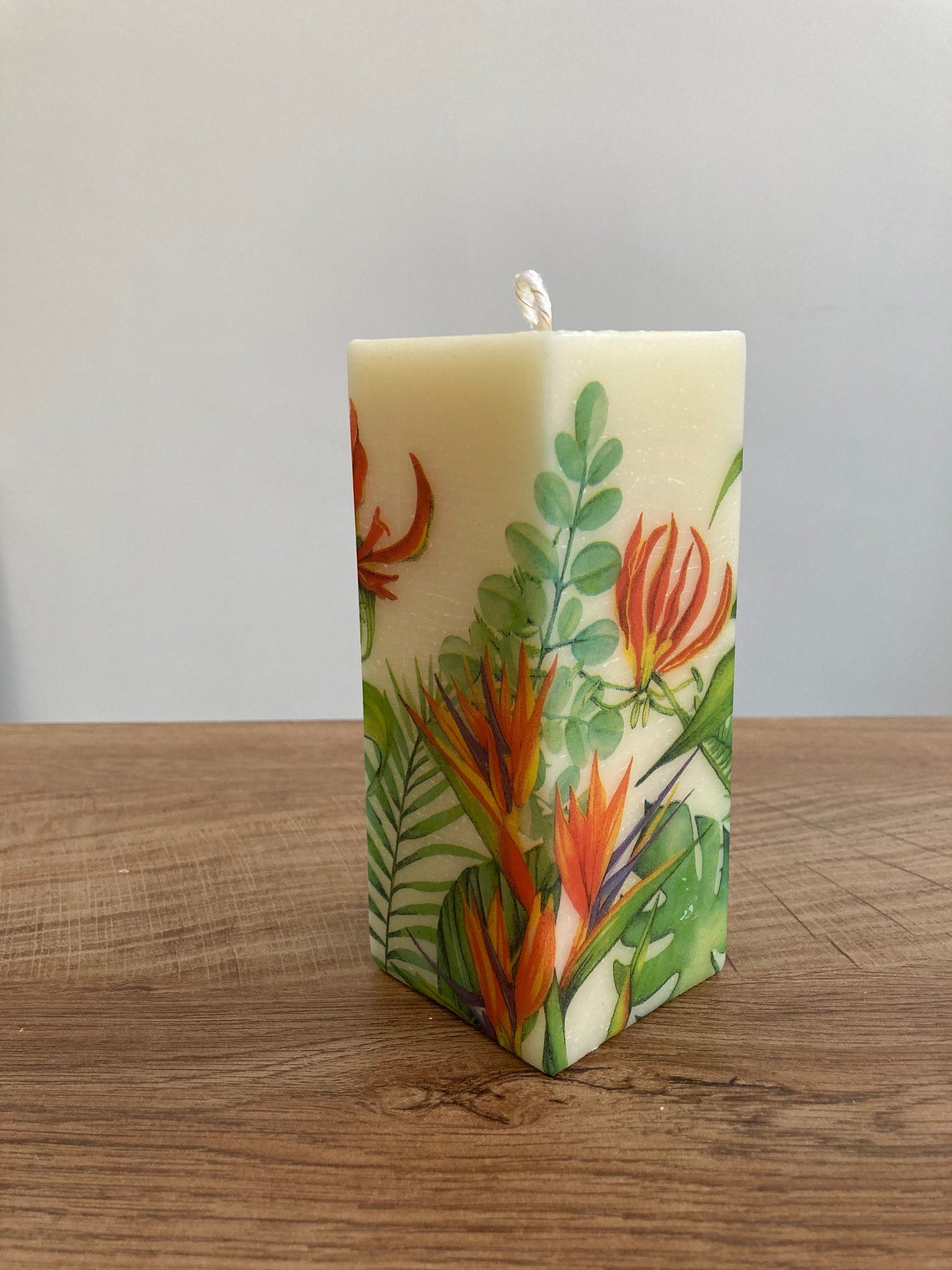 Tropical Floral Candle