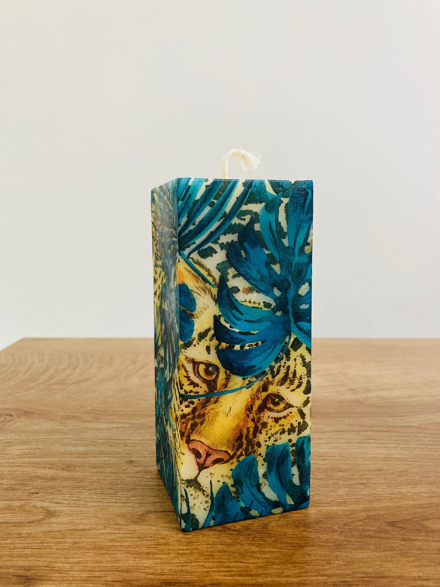 Leopard in Hiding Candle