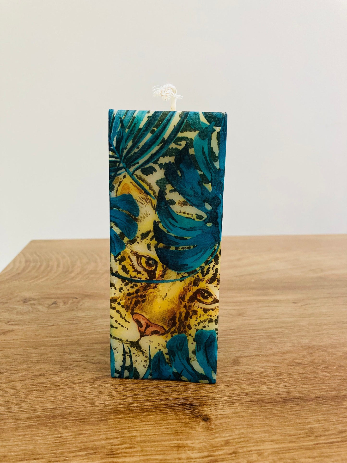 Leopard in Hiding Candle