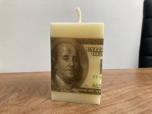 100 Dollar Money Candle
