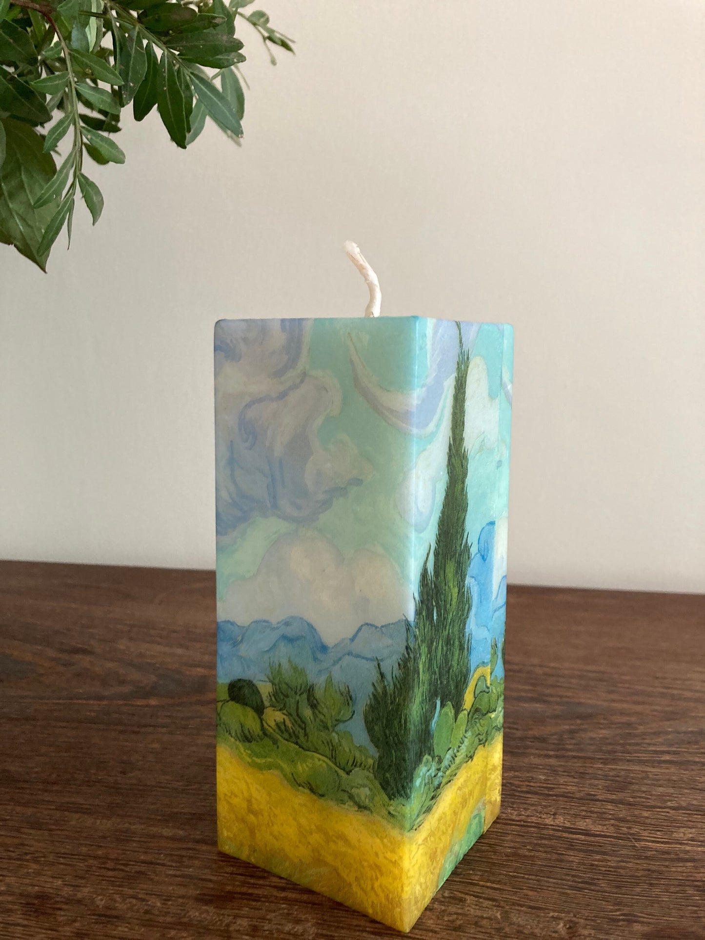 Van Gogh Wheat Field Candle