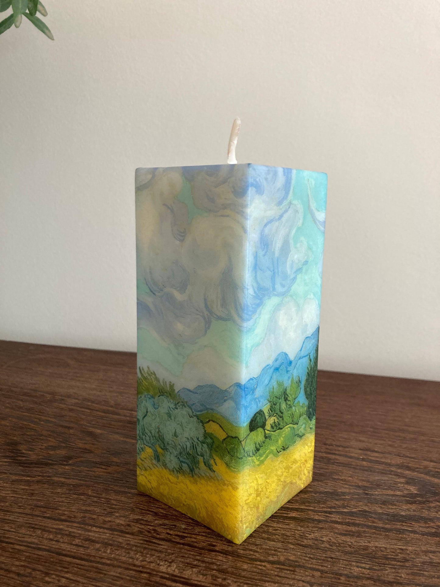 Van Gogh Wheat Field Candle