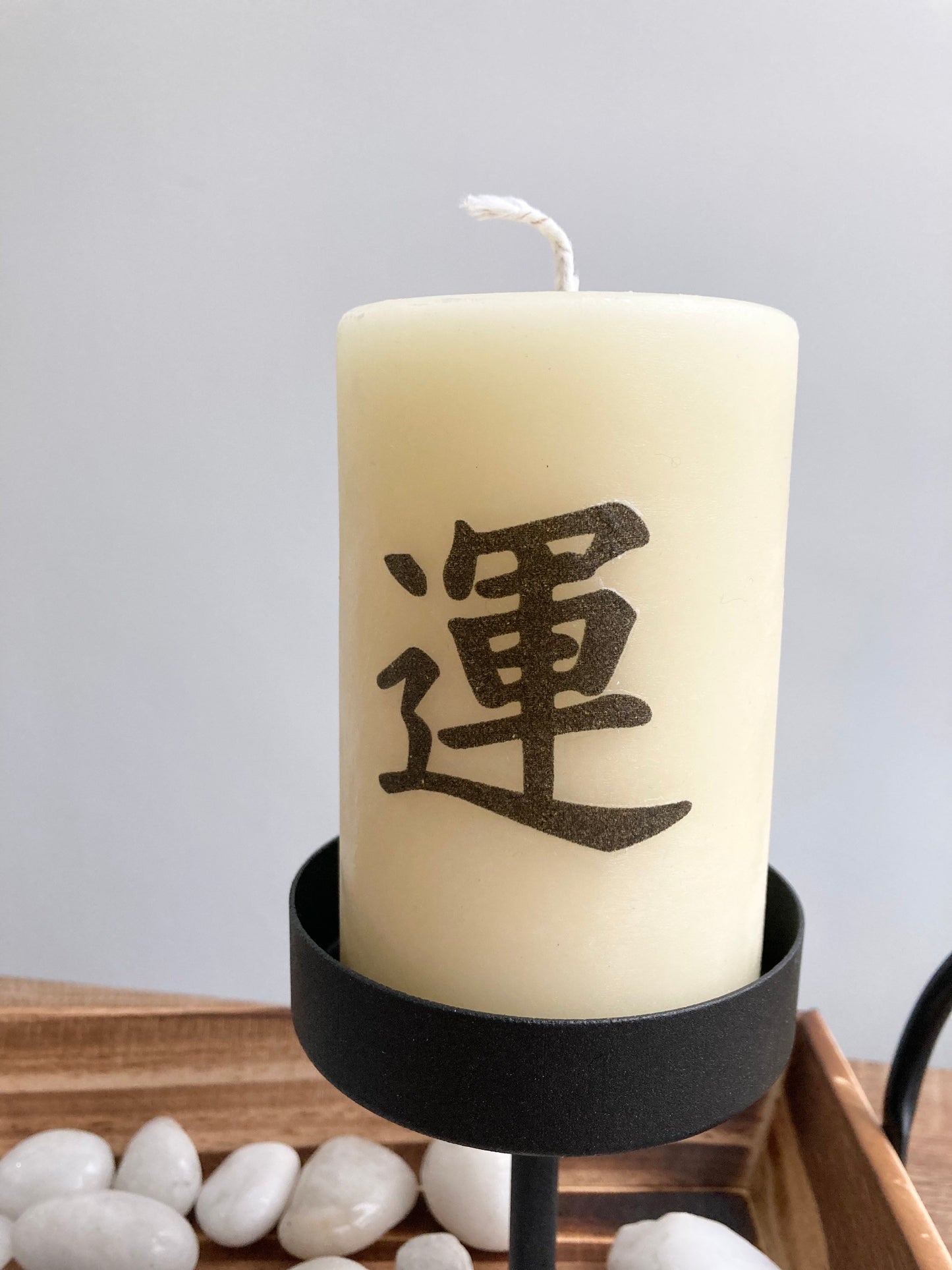 Japanese Calligraphy Candle
