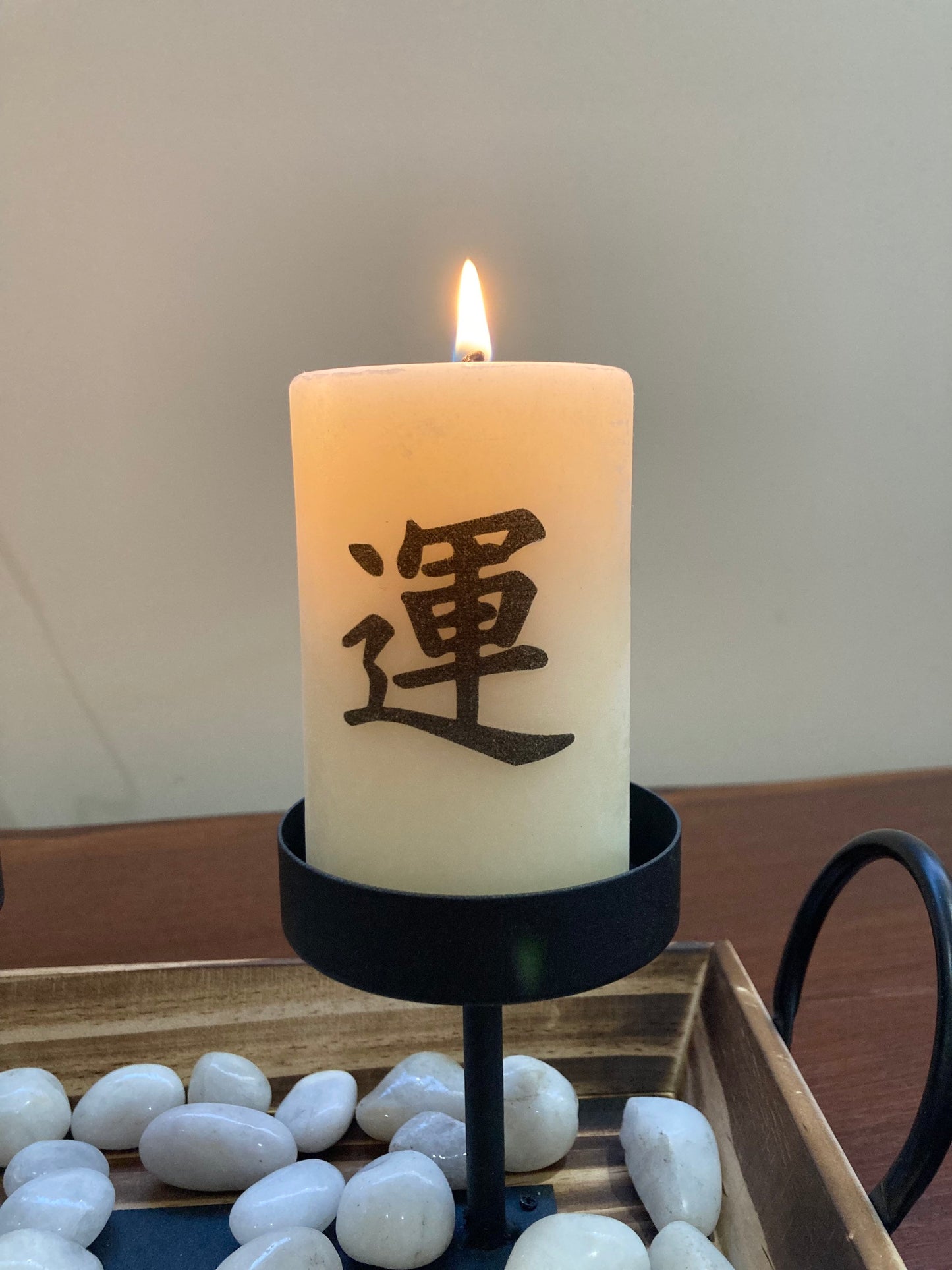 Japanese Calligraphy Candle